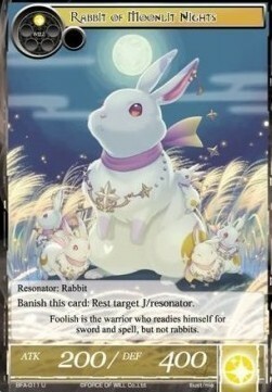 Rabbit of Moonlit Nights Card Front