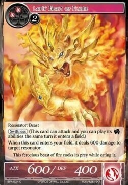 Lapis' Beast of Flame Card Front