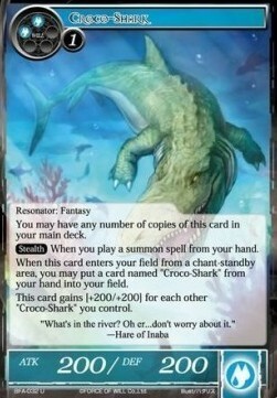 Croco-Shark Card Front
