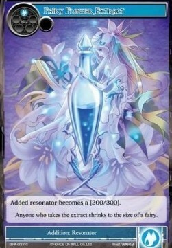 Fairy Flower Extract Card Front
