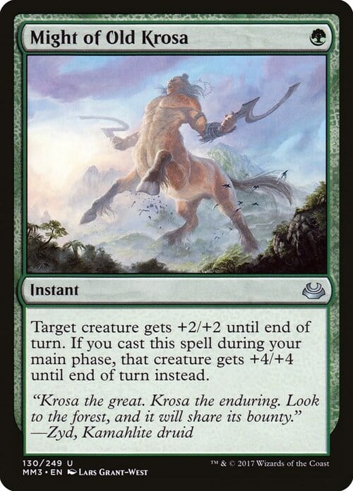 Might of Old Krosa Card Front