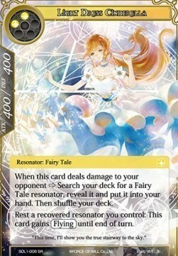 Light Dress Cinderella Card Front