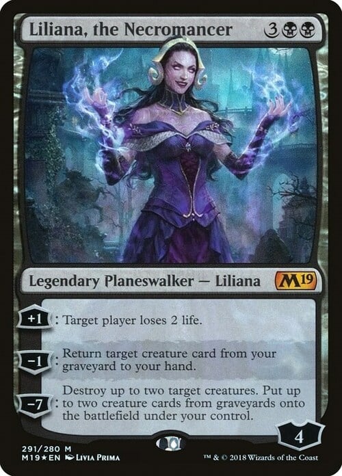 Liliana, the Necromancer Card Front