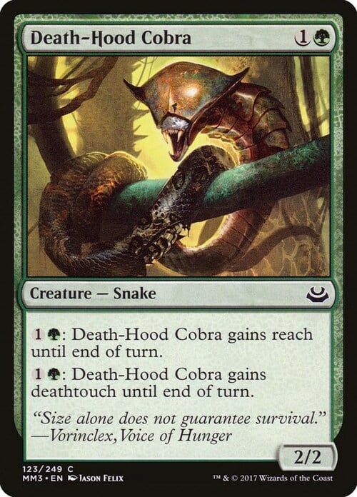 Death-Hood Cobra Card Front