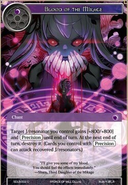 Blood of the Mikage Card Front