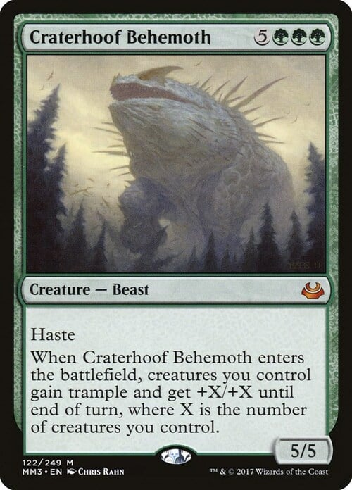 Craterhoof Behemoth Card Front