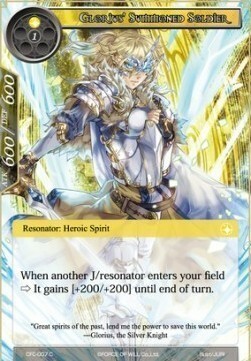 Glorius' Summoned Soldier Card Front
