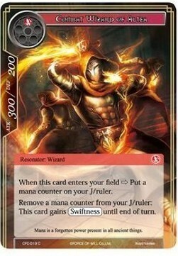 Combat Wizard of Altea Card Front