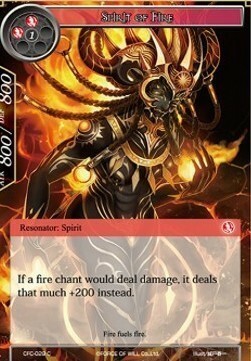 Spirit of Fire Card Front