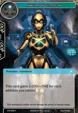 Ancient Automation Card Front