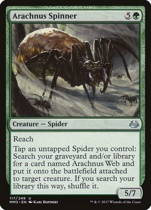 Arachnus Spinner Card Front