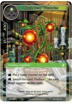 Vegetazione di Origine Magica Card Front