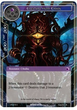 Creature from Chaos Card Front