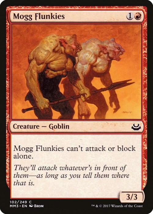 Mogg Flunkies Card Front