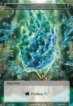 Water Magic Stone Card Front
