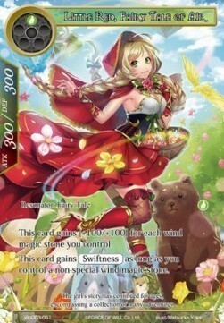 Little Red, Fairy Tale of Air Card Front