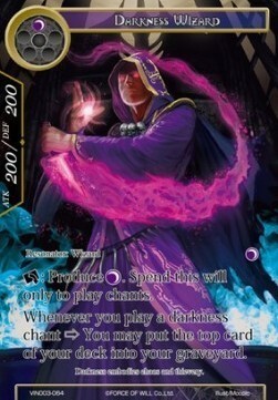 Darkness Wizard Card Front