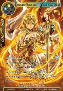 Jeanne d'Arc, the Maid of Orleans Card Front