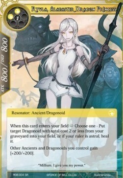 Ryula, Alabaster Dragon Princess Card Front