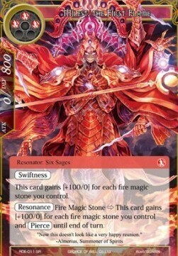 Milest, the First Flame Card Front