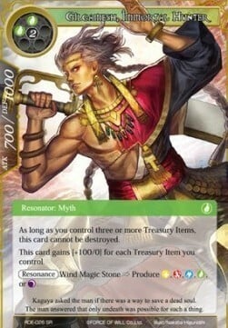 Gilgamesh, Cacciatore Immortale Card Front
