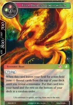 Fiery Bird of Reincarnation Card Front