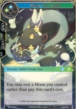 Moon View Rabbit Card Front