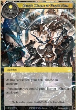 Zero's Circle of Protection Card Front