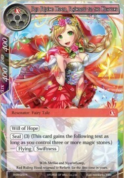 Red Riding Hood, Rainbow to the Heavens Card Front