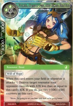 Pricia, Ready for the Final Battle (vers. 1) Card Front