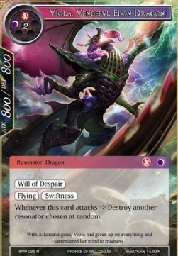 Viola, Vengeful Ebon Dragon Card Front