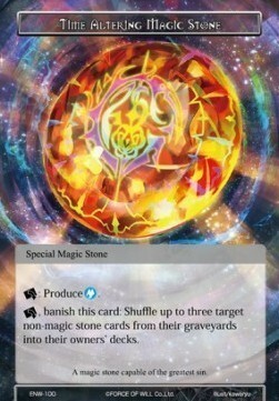 Time Altering Magic Stone Card Front