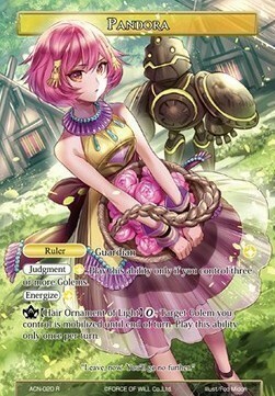 Pandora // Pandora, Guardian of the Sacred Temple Card Front