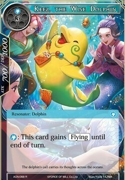 Keez, the Wise Dolphin Card Front