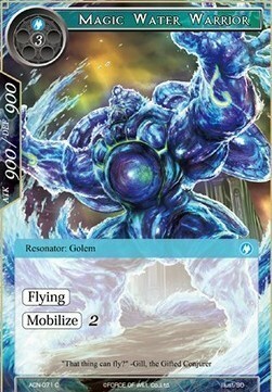 Magic Water Warrior Card Front
