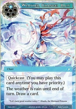 Weather Change: Rain Card Front