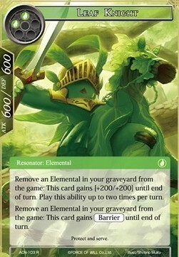 Leaf Knight Card Front
