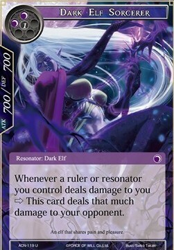 Dark Elf Sorcerer Card Front