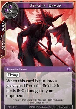 Stealth Demon Card Front