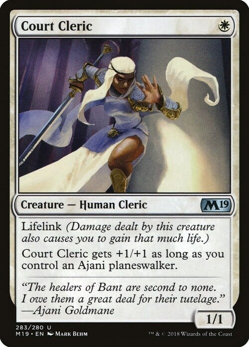 Court Cleric Card Front