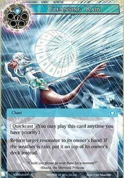 Cleansing Rain Card Front