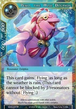Peko, the Wise Dolphin Card Front