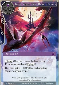 Bats from the Dark Castle Card Front