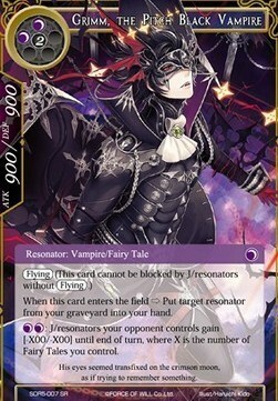 Grimm, the Pitch Black Vampire Card Front