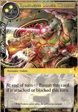 Rampaging Magic Warrior Card Front