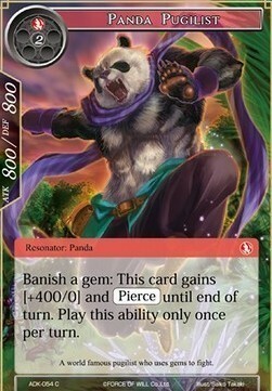 Panda Pugilist Card Front