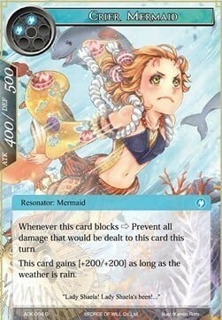 Crier Mermaid Card Front