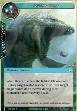 Mosasaurus Card Front