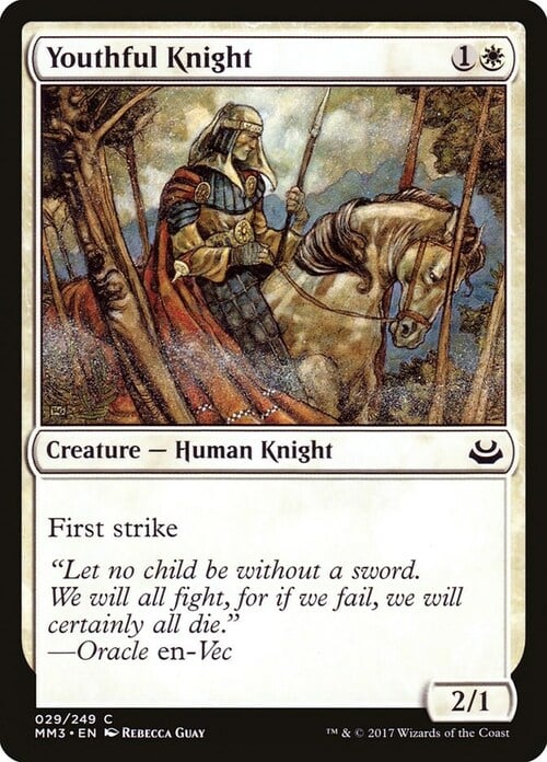 Youthful Knight Card Front