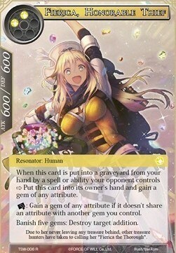Fierica, Honorable Thief Card Front